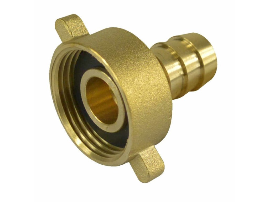 Hadičník mosazný 14 mm x 1" s převlečnou matkou - přímý