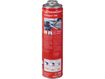 Plynová kartuše Rothenberger MULTIGAS 300 7/16", 600ml/338g