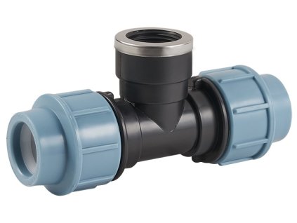 PE T-kus s vnitřním závitem 32 x 3/4" x 32