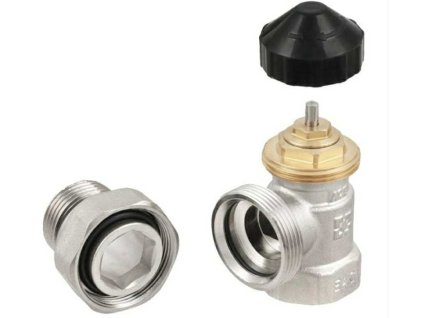 Termostatický ventil 1/2" s regulací, rohový (KPT11)