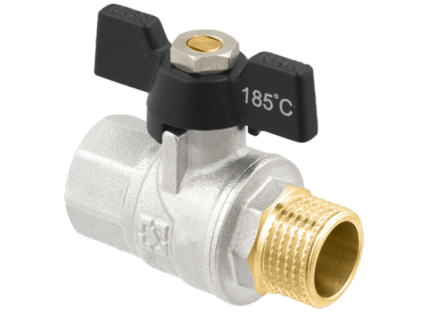 Kulový ventil 3/4" FM motýl, RAFTEC (DRB21)