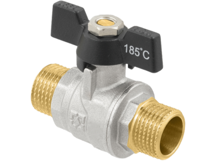 Kulový ventil 3/4" MM motýl, RAFTEC (DRB2121)