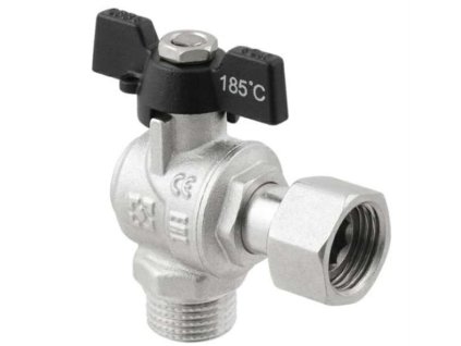 Rohový kulový kohout 1/2" x 1/2" s převlečnou matkou (DRBM1)