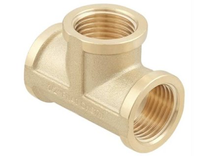 T-kus mosazný silnostěnný 3/4", GOLD