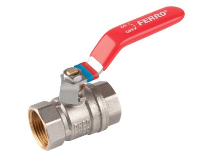 Kulový ventil 1/2" FF s pákou, FERRO (KFC1)