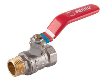 Kulový ventil 1/2" FM s pákou, FERRO (KFC11)