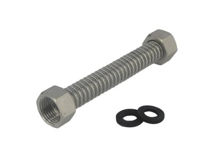 Nerezové připojovací trubka - vlnovce pro vodu a topení 3/4", 10cm