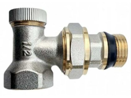 Radiátorové šroubení 1/2" uzavíratelné, (HR1207) rohové