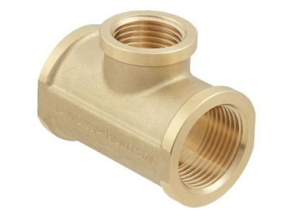 T-kus mosazný reduk. 3/4" x 1/2" x 3/4" silnostěnný, RAFTEC