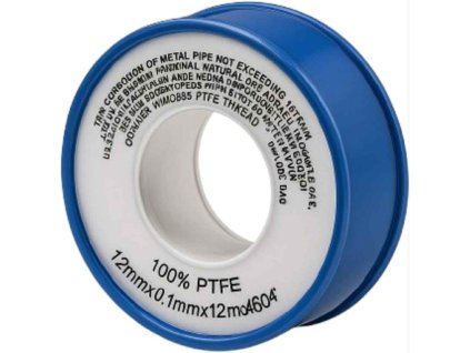 Páska teflonová pro těsnění závitů 0,1 x 12 mm/12 m, MELSCHER