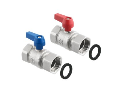 Sada kulových ventilů 1" x 1" s převlečnou matkou (RVMK03)