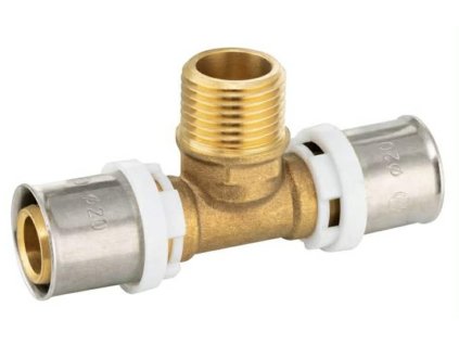 AL-PEX lisovací T-kus 16x1/2"x16 vnější