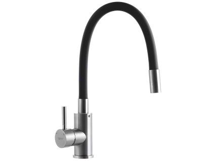 Dřezová stojánková baterie s elastickým ramenem, SUS-011 REFL.BLACK