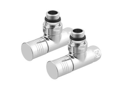 Sada rohových uzavíracích ventilů 1/2"x1/2", chrom, RV-2012
