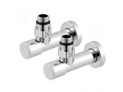 Sada rohových uzavíracích ventilů 1/2"x1/2", chrom, RV-4012