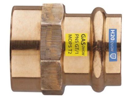 Cu lisovací přechod 15-3/8" vnitřní