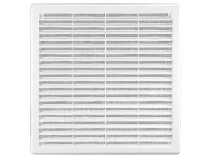Větrací mřížka VMK se síťovinou - krytka bílá 250 x 250 mm