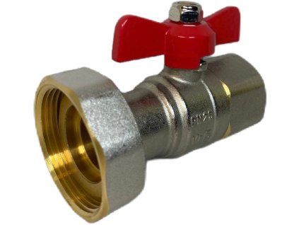 Kulový kohout 1/2″ × 3/4″ s převlečnou matkou – mosazový