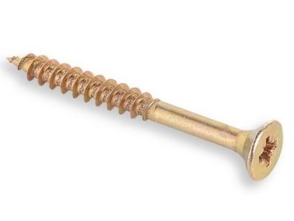 Vrut univerzální žlutý Zn 4x30 se zápustnou hlavou (sáček 10ks)