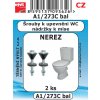 Šrouby k upevnění WC nádržky k míse, M8 x 80 mm (2 kus) NEREZ - A1/273Cbal