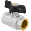Kulový ventil 1" FF motýl, RAFTEC (DRB3)