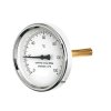 Teploměr (T-100-100), 0-120°C s jímkou (l= 100, 1/2"), zadní, D=100 mm