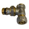 Termostatický ventil 1/2" s připojením na Al-Pex Ø 16mm, rohový