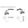 Třícestný kulový ventil 1/2", RAFTEC (TDRH01)