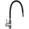 Dřezová stojánková baterie s elastickým ramenem, SUS-011 REFL.BLACK