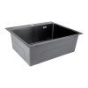 Nerezový dřez 580 x 430mm GRAPHITE se sifonem, MIXXUS