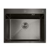 Nerezový dřez 580 x 430mm GRAPHITE se sifonem, MIXXUS