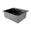 Nerezový dřez 600 x 500mm GRAPHITE se sifonem, MIXXUS