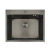 Nerezový dřez 600 x 500mm GRAPHITE se sifonem, MIXXUS