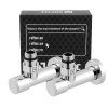 Sada rohových uzavíracích ventilů 1/2"x1/2", chrom, RV-4012