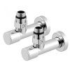 Sada rohových uzavíracích ventilů 1/2"x1/2", chrom, RV-4012