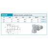 Radiátorové šroubení uzavíratelné rohové 1 2