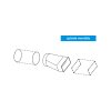 Ventilační redukce D/ZD trubková/plochá 104/110 x 55 mm