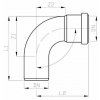 HT Oblouk 87° 50 mm