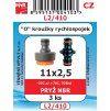 SADA "O" kroužků do rychlospojek 11 x 2.5 mm (3 kus) - L2/410