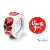 16710 360 3 samolepky kotouc 500 kusu samolepek thank you cervene