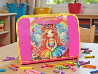 Lednový projekt v kabelkovém kurzu... holčičí verze s vílou - pro děti na cesty batůžková verze - ale i domů jako výtvarný...