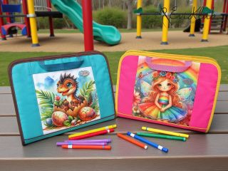 Lednový projekt v kabelkovém kurzu... - pro děti na cesty batůžková verze - ale i domů jako výtvarný organizér -...