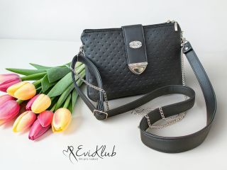 Lůca... kabelka z kurzu Zbytkohrátky BŘEZEN 2026 -- zvenku jako klasika kabelka -- zvrchu jako 2 placaté kapsičky --...