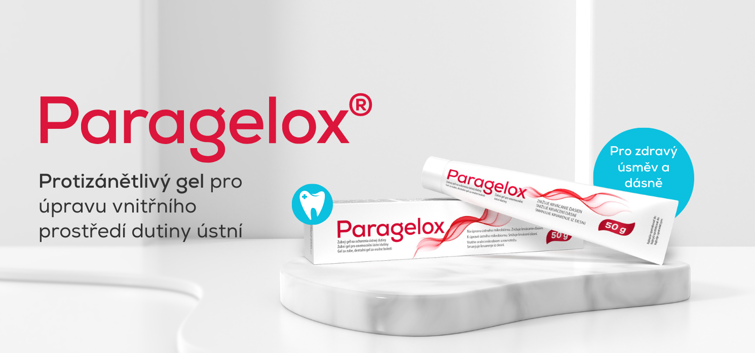 Paragelox, protizánětlivý gel pro léčbu parodontitidy