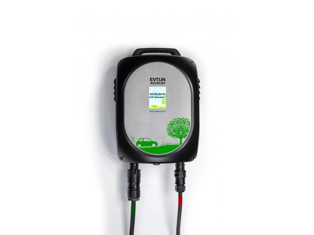 Accelev-Ladebox V2 6 kW, 2-phasiges 16A-Festkabel Typ 2 - EV Solution