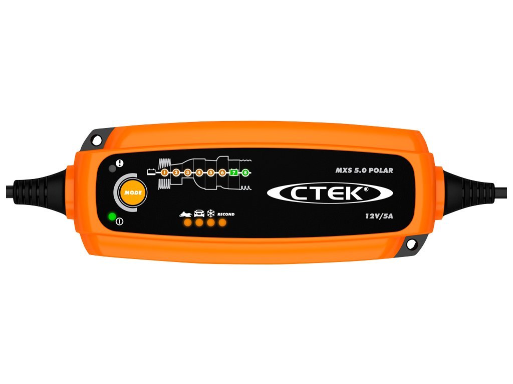 CTEK MXS 5.0 Polar (56-855) Batterie-Ladegerät, vollautomatisch u.a. für  Auto, Boot u.a. 12V 5A