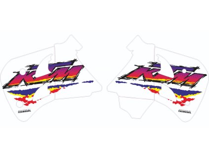 Polepy spojlerů a nádrže KTM GS 125 1995