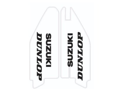 Polepy krytů předních vidlic Suzuki RM 125/250 1996-03 DUNLOP