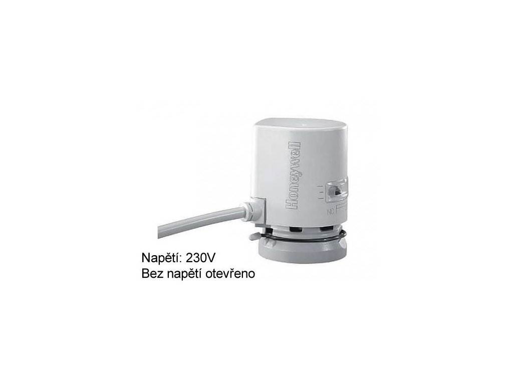 Termoelektrický servopohon 230 V HONEYWELL MT4-230-NO - Evohome.cz