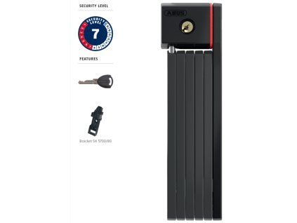 Skládací zámek ABUS 5700/80 SH BORDO UGRIP - 2 x klíč